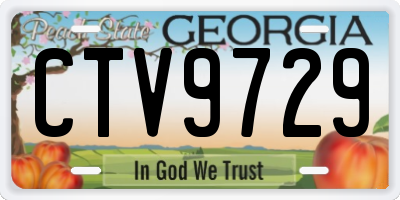 GA license plate CTV9729
