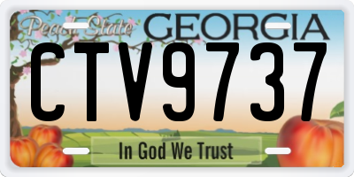 GA license plate CTV9737