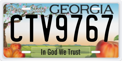 GA license plate CTV9767