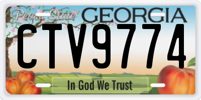 GA license plate CTV9774