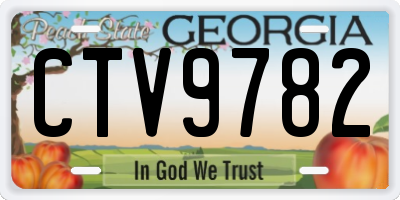 GA license plate CTV9782