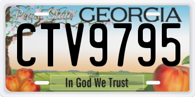 GA license plate CTV9795