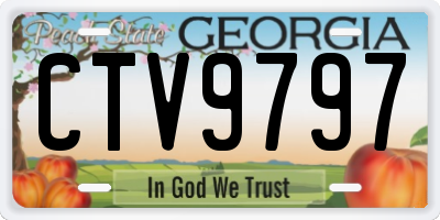 GA license plate CTV9797