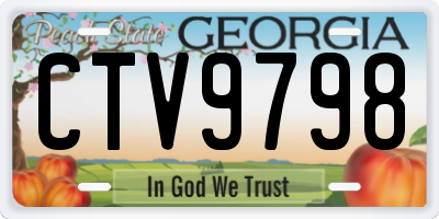 GA license plate CTV9798