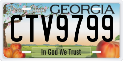 GA license plate CTV9799