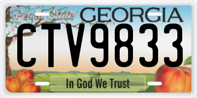 GA license plate CTV9833