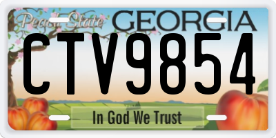 GA license plate CTV9854