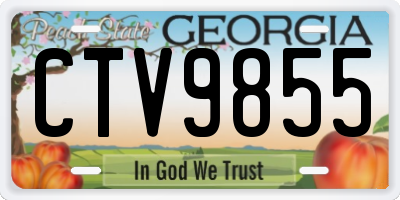 GA license plate CTV9855