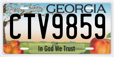 GA license plate CTV9859