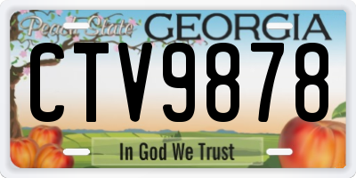 GA license plate CTV9878