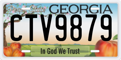 GA license plate CTV9879