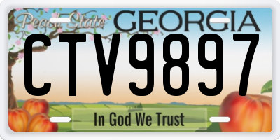 GA license plate CTV9897
