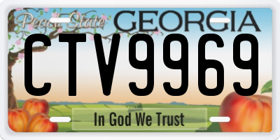 GA license plate CTV9969