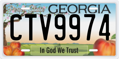 GA license plate CTV9974