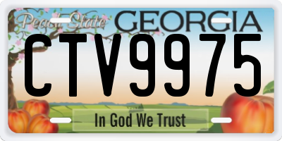 GA license plate CTV9975