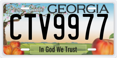 GA license plate CTV9977