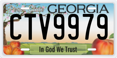 GA license plate CTV9979