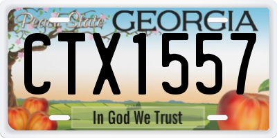 GA license plate CTX1557