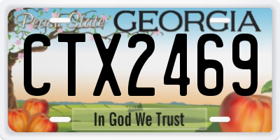 GA license plate CTX2469