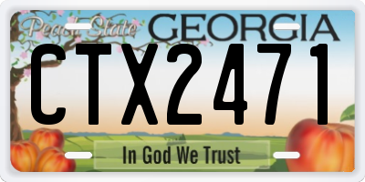 GA license plate CTX2471