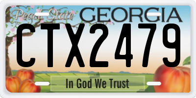 GA license plate CTX2479