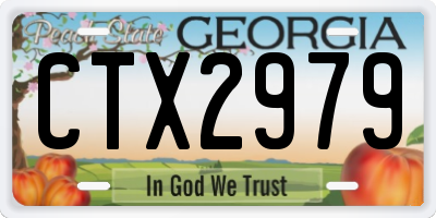GA license plate CTX2979