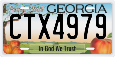 GA license plate CTX4979