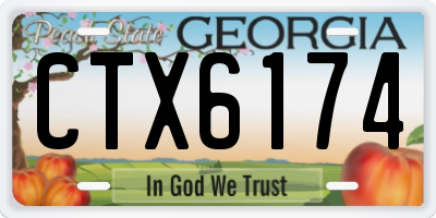 GA license plate CTX6174