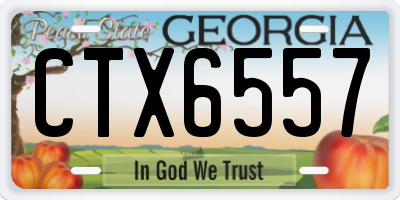 GA license plate CTX6557