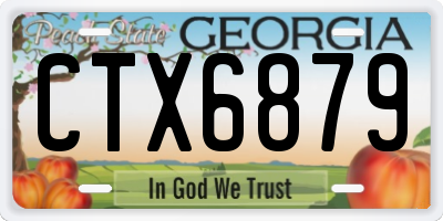 GA license plate CTX6879