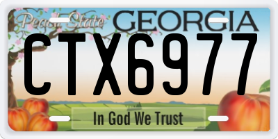 GA license plate CTX6977