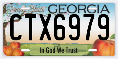 GA license plate CTX6979