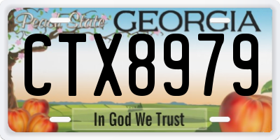 GA license plate CTX8979
