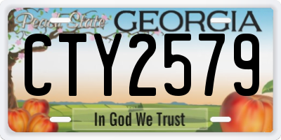 GA license plate CTY2579