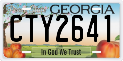 GA license plate CTY2641