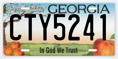 GA license plate CTY5241