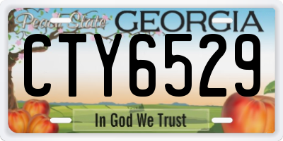 GA license plate CTY6529