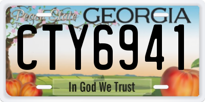 GA license plate CTY6941
