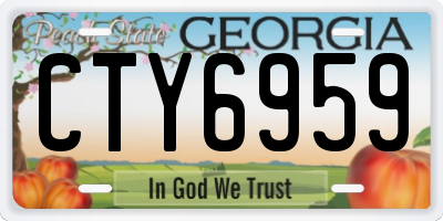 GA license plate CTY6959