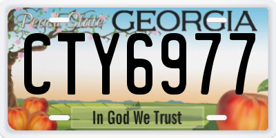 GA license plate CTY6977