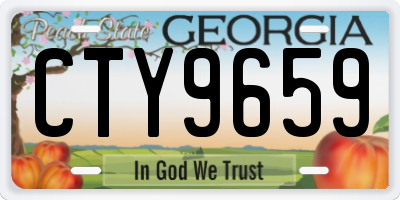 GA license plate CTY9659