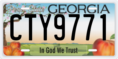 GA license plate CTY9771