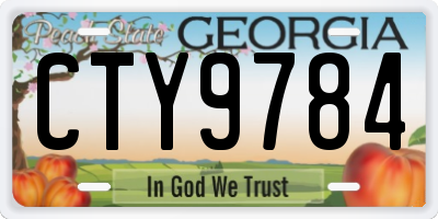 GA license plate CTY9784
