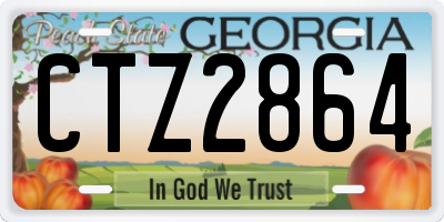 GA license plate CTZ2864