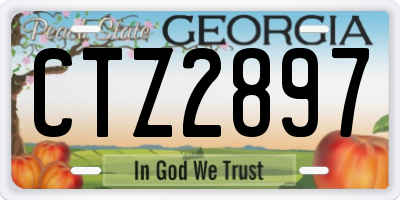 GA license plate CTZ2897