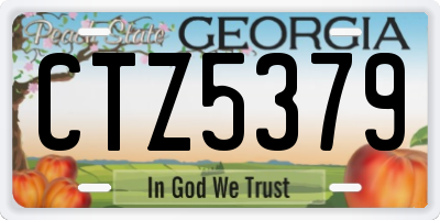 GA license plate CTZ5379