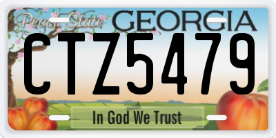 GA license plate CTZ5479