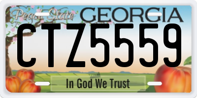 GA license plate CTZ5559