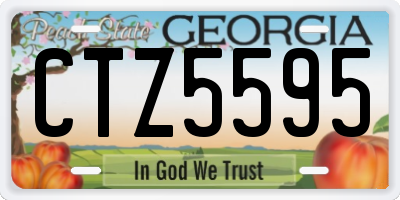 GA license plate CTZ5595