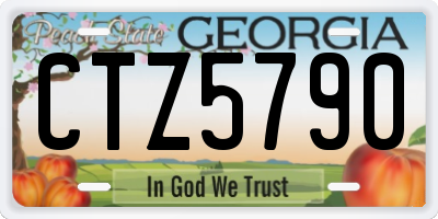 GA license plate CTZ5790